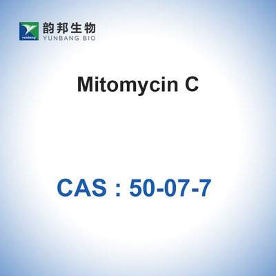 CAS 50-07-7 Mitomycin C Antibiotic Raw Materials MF C15H18N4O5